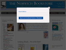 Tablet Screenshot of norwichbookstore.com
